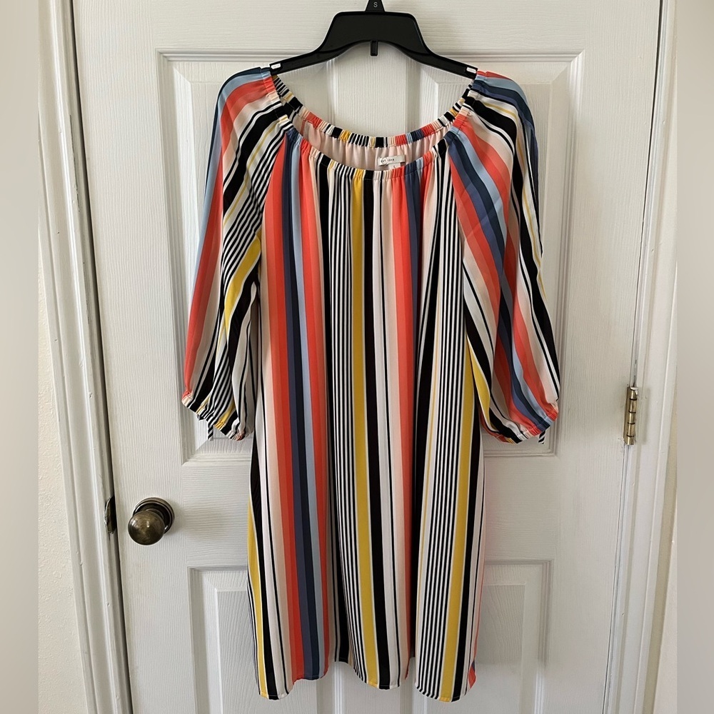 Cato C Multicolor Striped Dress